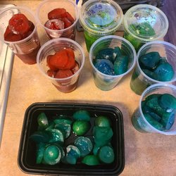 Da Snow Trap - Kool aid pickles !!!
Cherry
Blue coconut 
Sour apple
