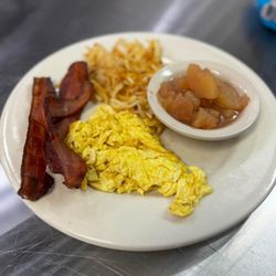 Kim’s Seafood Shack - The Tar Heel special your choice of meat. And  choice of potato also comes with biscuit and gravy.