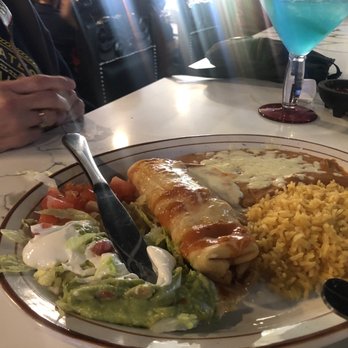 El Orito Tacos - The wife's standard - Chimichanga (shredded chicken).  She said it was as good as any she'd had - and she's picky! - Mexican Near Me - Middleburg Heights, Ohio