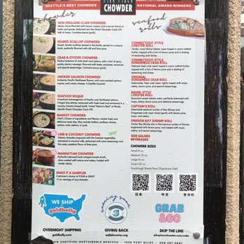 Pike Place Chowder - Menu - Seafood Near Me - Seattle, Washington Pike Place Chowder - Menu - Seafood Near Me - Seattle, Washington