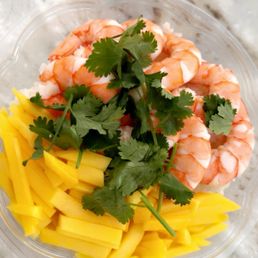 Poke Poke Your Bowl with 2 Protein  Double shrimp  Mano  Cilantro  White rice