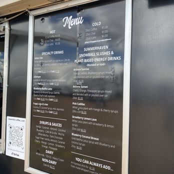 Essential Coffee Cart - Menu - Coffee & Tea Near Me - Tucson, Arizona