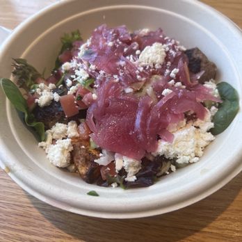 CAVA - Spicy Lamb + Sweet potato bowl - Mediterranean Near Me - Durham, North Carolina