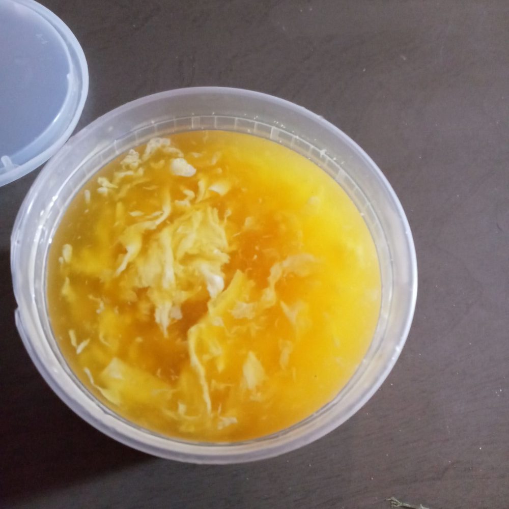 Egg drop soup Egg drop soup