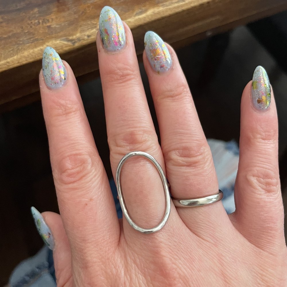 Dip manicure natural nails