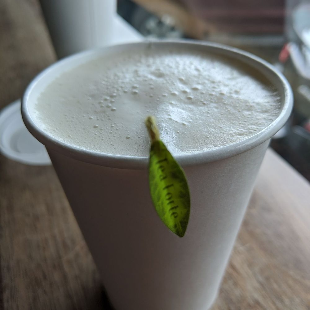 Coffee for him, London fog for me Coffee for him, London fog for me