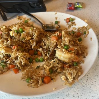 Pan Dumpling House - Combination fried rice, but it was so good this is already the half eaten picture - Chinese Near Me - Corona, California Pan Dumpling House - Combination fried rice, but it was so good this is already the half eaten picture - Chinese Near Me - Corona, California