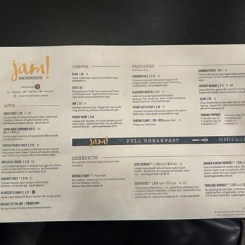 Jam! - Menu - Breakfast & Brunch Near Me - Bozeman, Montana