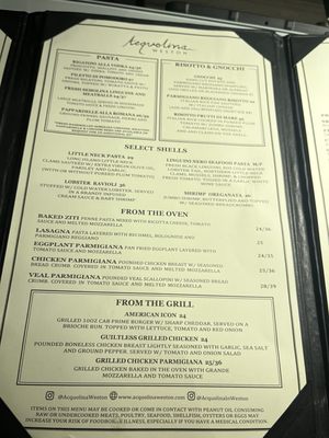 Menu photo 2 Acquolina Weston, FL