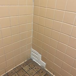 J & S Food Mart - Mold and patched up holes everywhere