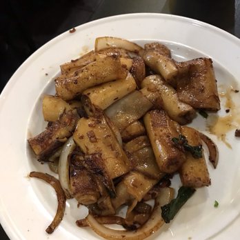 A+ Hong Kong Kitchen - S6. Stir Fried Rice Roll with XO Sauce - Cantonese Near Me - Seattle, Washington