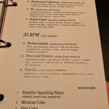Equipment Room - Menu - Speakeasies Near Me - Austin, Texas