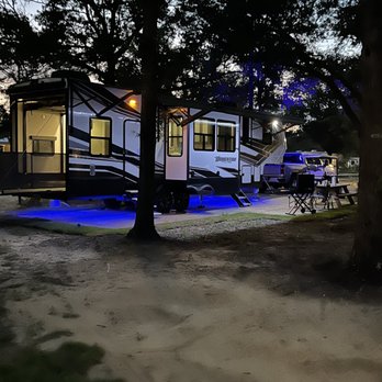 Splash RV Resort & Waterpark - Our site during the evening - Campgrounds Near Me - Milton, Florida Splash RV Resort & Waterpark - Our site during the evening - Campgrounds Near Me - Milton, Florida