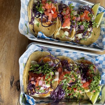 Atomic 10 - Shrimp and fish tacos so good! - Mexican Near Me - Toronto, Ontario