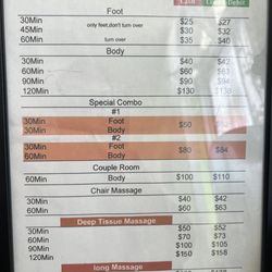 Heaven and Earth - Price list