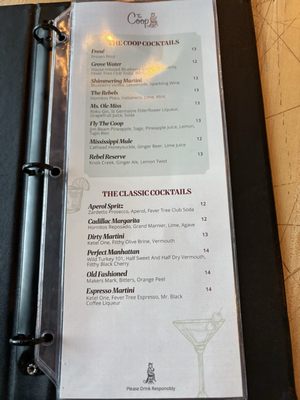 Menu photo 1 The Coop Oxford, MS Menu photo 1 The Coop Oxford, MS