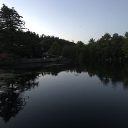 View of the restaurant from the bridge