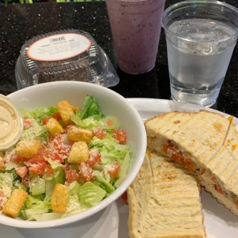 Healthy Eats - Italiano sandwich with chicken, Caesar salad, All fruit Smoothie, Vegan tollhouse bar - Sandwiches Near Me - Monrovia, California