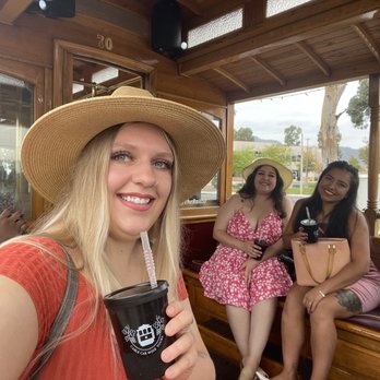 Temecula Valley Cable Car Wine Tours - On the cable car! - Wine Tours Near Me - Temecula, California