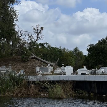Airboat Adventures - Fleming cemetery and the native burial mound - Boat Tours Near Me - Lafitte, Louisiana