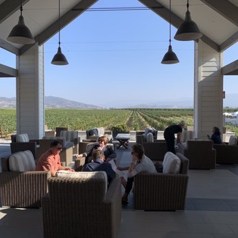 BOTTAIA Winery - View from our wine tasting couches! - Wine Tasting Room Near Me - Temecula, California
