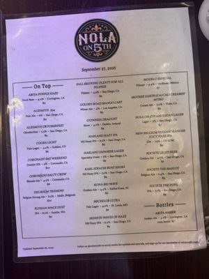 Menu photo 6 NOLA on 5th San Diego, CA Menu photo 6 NOLA on 5th San Diego, CA