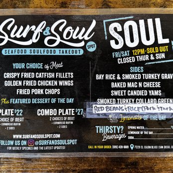 Surf & Soul Spot - Soul Food Near Me - San Diego, California Surf & Soul Spot - Soul Food Near Me - San Diego, California