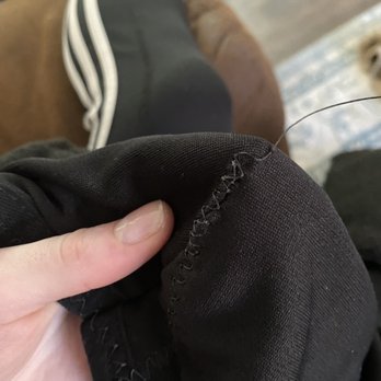 Silvia's Alterations - the results of the garment being there 4 months ... no backstitching or thread secured, whole thing unraveling - Sewing & Alterations Near Me - Monterey, California