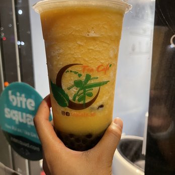 Tea Cafe - Orange pineapple smoothie w/ boba - Coffee & Tea Near Me - Aiea, Hawaii Tea Cafe - Orange pineapple smoothie w/ boba - Coffee & Tea Near Me - Aiea, Hawaii
