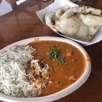 Fresh Indian Grill - Chicken Tikka Masala and plain naan - Indian Near Me - Carmel, Indiana