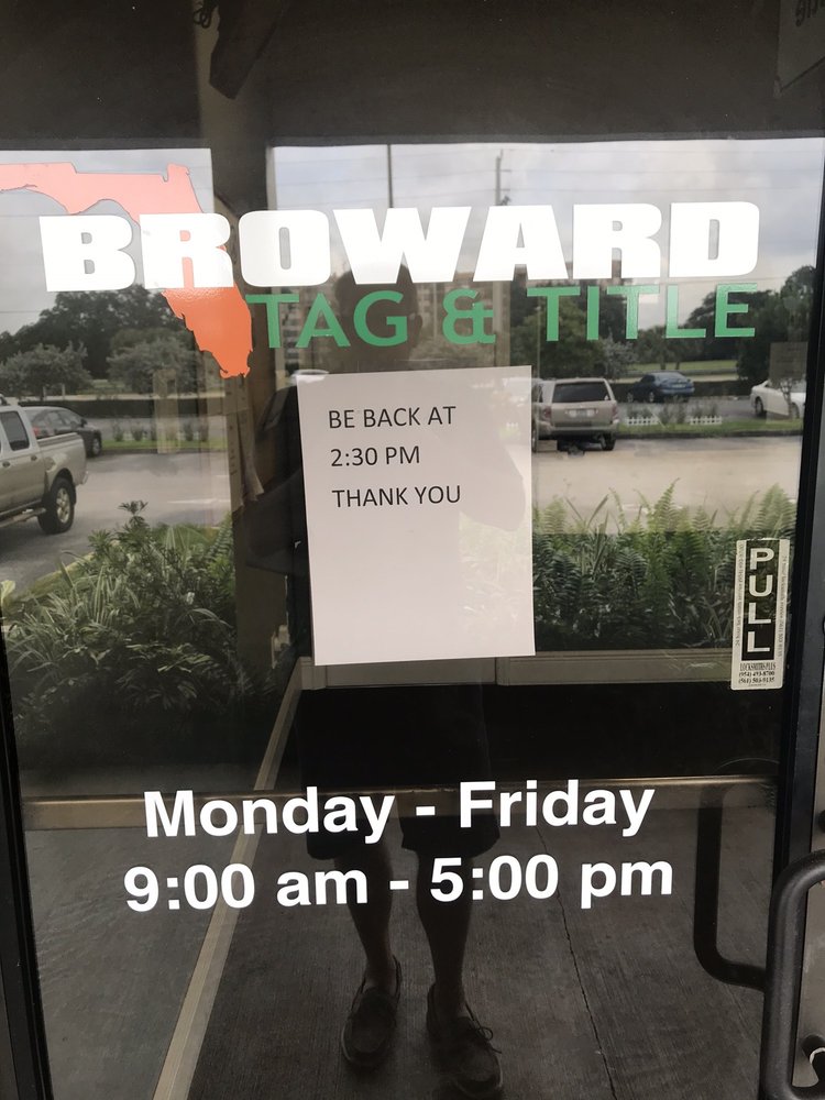 BROWARD TAG & TITLE 10 Photos & 31 Reviews 1441 N Palm Ave