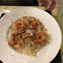 FOJ an Eatery - Butternut squash ravioli with shrimp