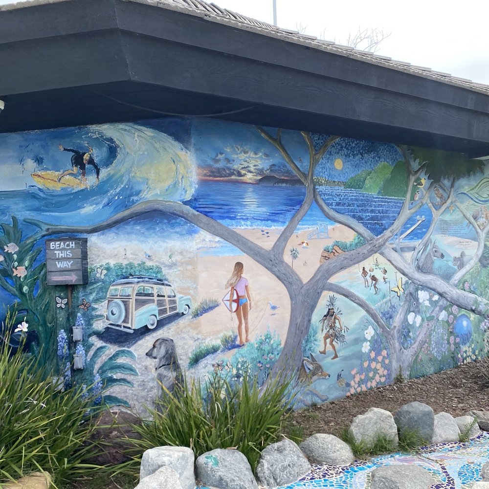 Beach This Way Mural - Public Art Near Me - Malibu, California Beach This Way Mural - Public Art Near Me - Malibu, California