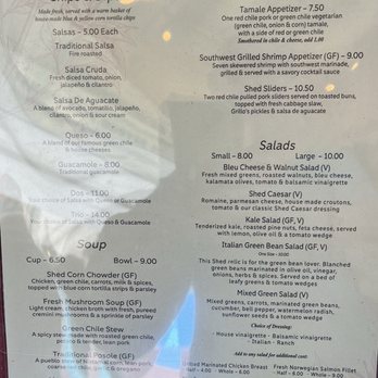 The Shed - Lunch menu - New Mexican Cuisine Near Me - Santa Fe, New Mexico The Shed - Lunch menu - New Mexican Cuisine Near Me - Santa Fe, New Mexico