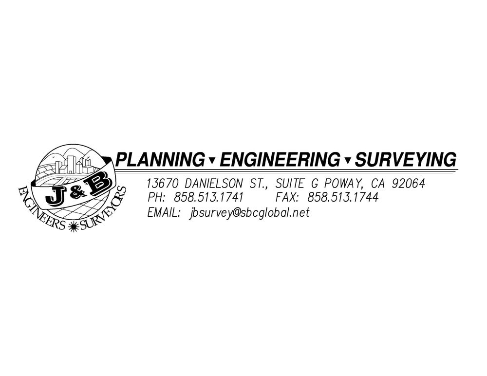 J & B ENGINEERS, SURVEYORS Updated August 2024 13670 Danielson St