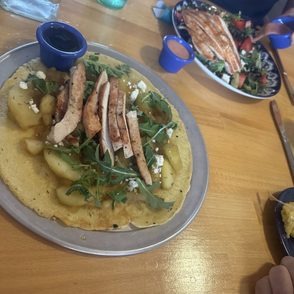 Van Gogh's Eeterie - Farm Near Auvers Savory Pannenkoeken, Strawberry thyme and walnut salad - Breakfast & Brunch Near Me - Springfield, Missouri Van Gogh's Eeterie - Farm Near Auvers Savory Pannenkoeken, Strawberry thyme and walnut salad - Breakfast & Brunch Near Me - Springfield, Missouri