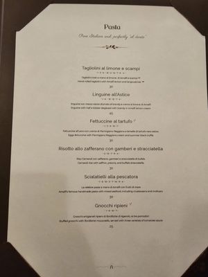 Menu photo 1 L'Abside Amalfi, SA