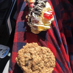 Everything cookie(top) Oatmeal raisin cookie(bottom) Everything cookie(top) Oatmeal raisin cookie(bottom)