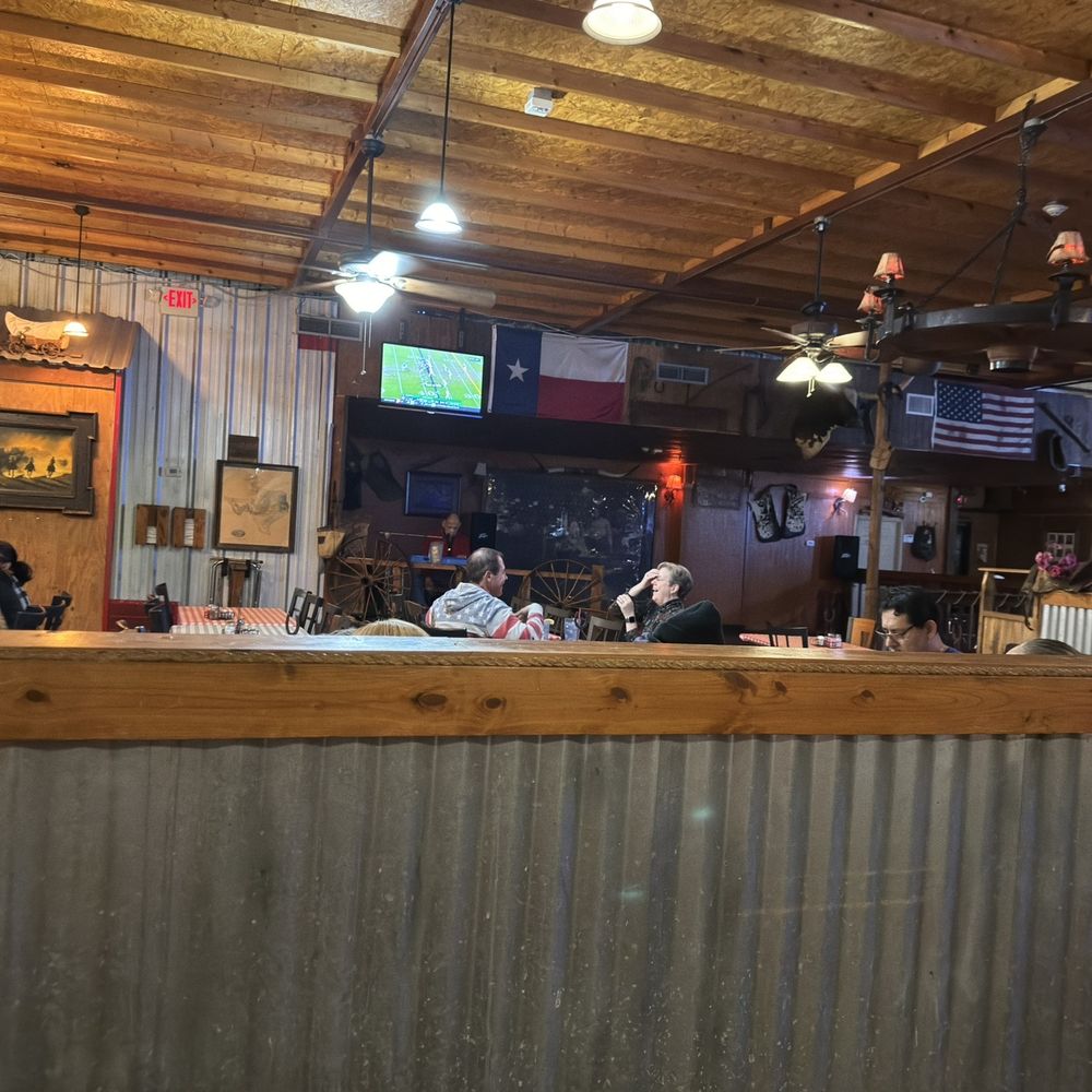 a view of the dining area