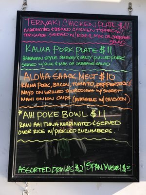 Menu photo 8 Aloha Shack reno, NV