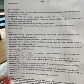 Quality Seafood Wholesale - Oyster menu - Seafood Near Me - Austin, Texas