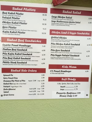Menu photo 6 Sinbad's Fast Food Merritt Island, FL