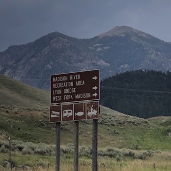 Madison County Rest Area - Sign at entrance - Rest Stops Near Me - Cameron, Montana