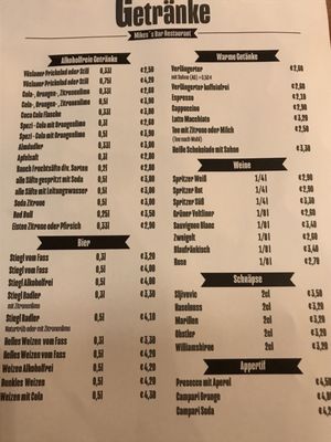 Menu photo 1 Mike's Bar Restaurant Hochfilzen, 7 Menu photo 1 Mike's Bar Restaurant Hochfilzen, 7