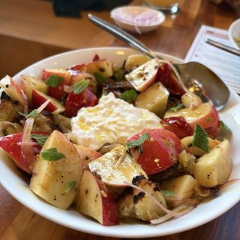 Tribute Pizza - Summer stone fruit salad - sweet stoney fruit this was killer. - Pizza Near Me - San Diego, California