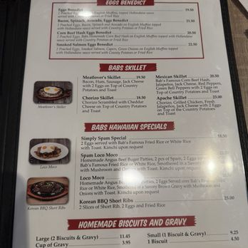 Babs Delta Diner - Menu - Korean Near Me - Vallejo, California