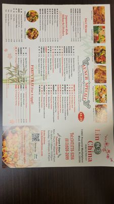 Menu photo 1 Lin china Odessa, FL Menu photo 1 Lin china Odessa, FL