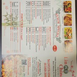 Lin china - Menu