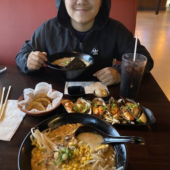 Ramen Boy - Black garlic ramen, stuffed oysters and gyoza - Ramen Near Me - Lancaster, California Ramen Boy - Black garlic ramen, stuffed oysters and gyoza - Ramen Near Me - Lancaster, California