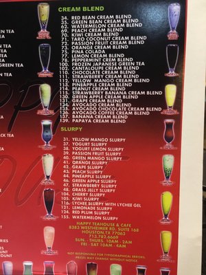 Menu photo 6 Happy Teahouse Houston, TX Menu photo 6 Happy Teahouse Houston, TX